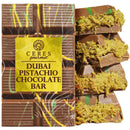 Dubai Chocolate Bar with Kadaifi Pistachio - Daily fresh shipment - Ideal Gift for all Occasions -Crispy Kunafe with Pistachio Paste Snack Dessert 7 oz