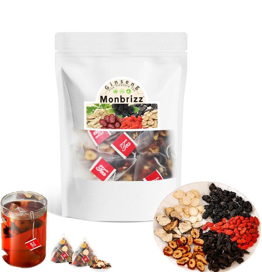 40 Cup Kidney Tea Formula Ginseng Five Treasure Tea, Combination Scented Tea, Herbal Health Beverage