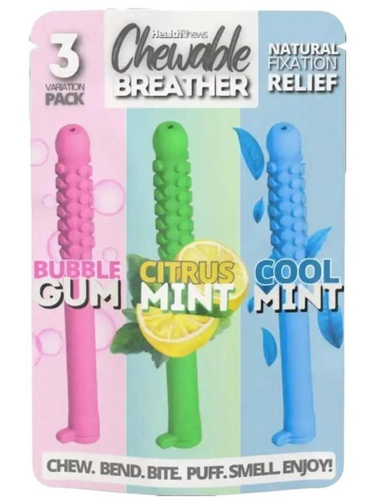 Chewable Breather Stick with Essential Oil for Aromatherapy on The Go natural focus