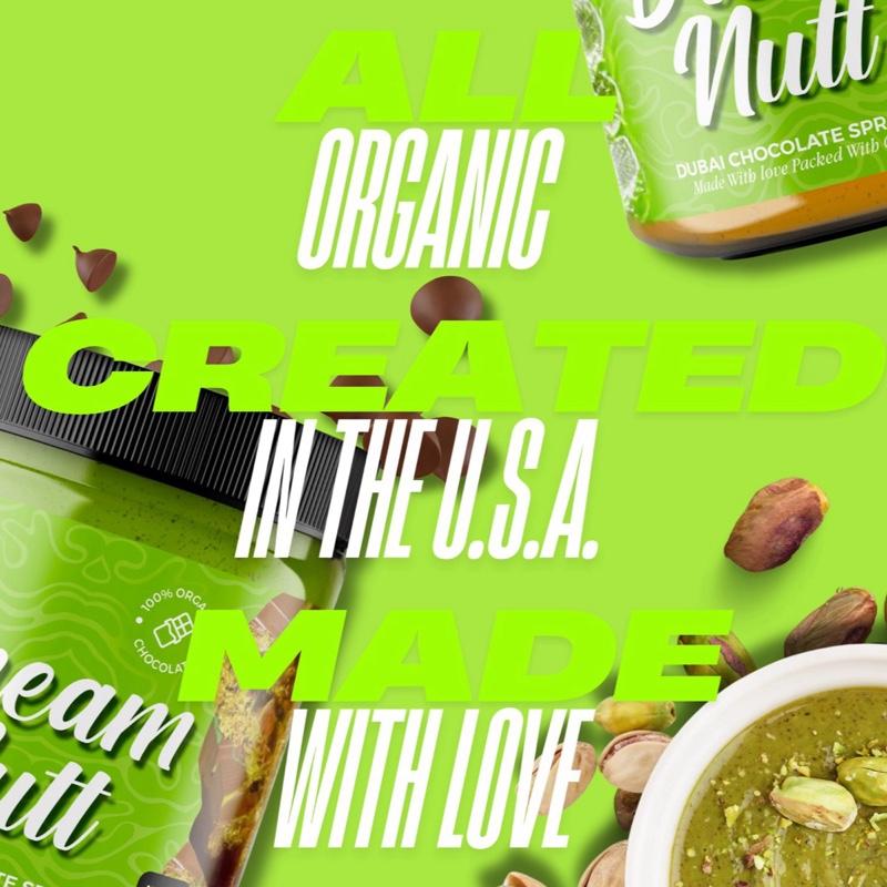 Dubai Chocolate in a Jar - Pistachio Treat Crunchy Dessert with Milk Chocolate Butter, 8oz Jar, All Ages, Snack