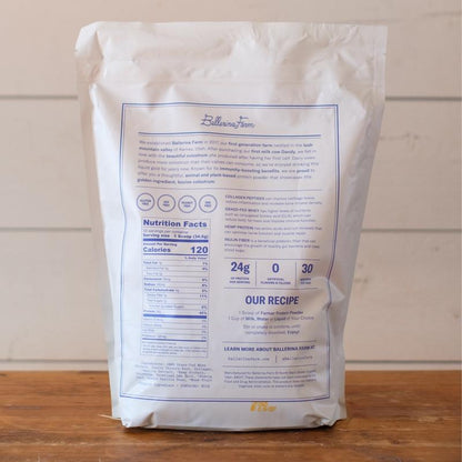 Farmer Protein Powder - Calf-First Sourced Bovine Colostrum, Collagen Peptides, Grass-Fed Whey, Hemp Protein, and Inulin Fiber