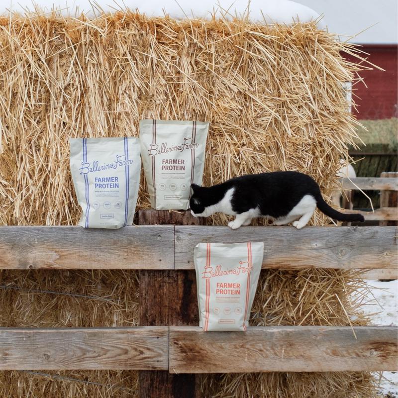 Farmer Protein Powder - Calf-First Sourced Bovine Colostrum, Collagen Peptides, Grass-Fed Whey, Hemp Protein, and Inulin Fiber
