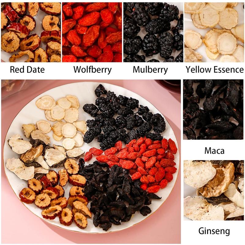 40 Cup Kidney Tea Formula Ginseng Five Treasure Tea, Combination Scented Tea, Herbal Health Beverage