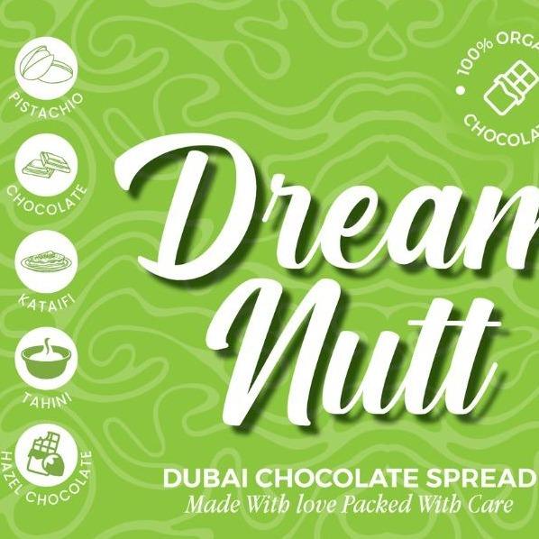 Dubai Chocolate in a Jar - Pistachio Treat Crunchy Dessert with Milk Chocolate Butter, 8oz Jar, All Ages, Snack