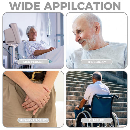 Wearable Urinary Drainage Bag for Men(2000 ML*2+1000 ML*2) ，Reusable Urine Collection Bag，Urinary Drainage Bag System，Elderly Urinalfor Bedridden Patients